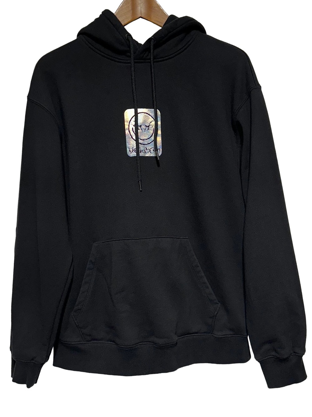 Volcom Featured Artist Rygalski Black Hoodie Holographic Graphic M
